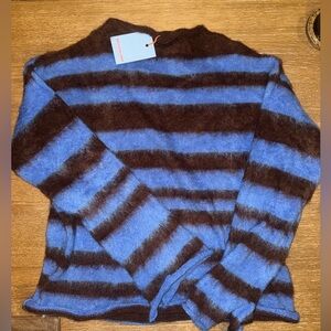 Molly O’Halloran Blue and Brown Knit Sweater